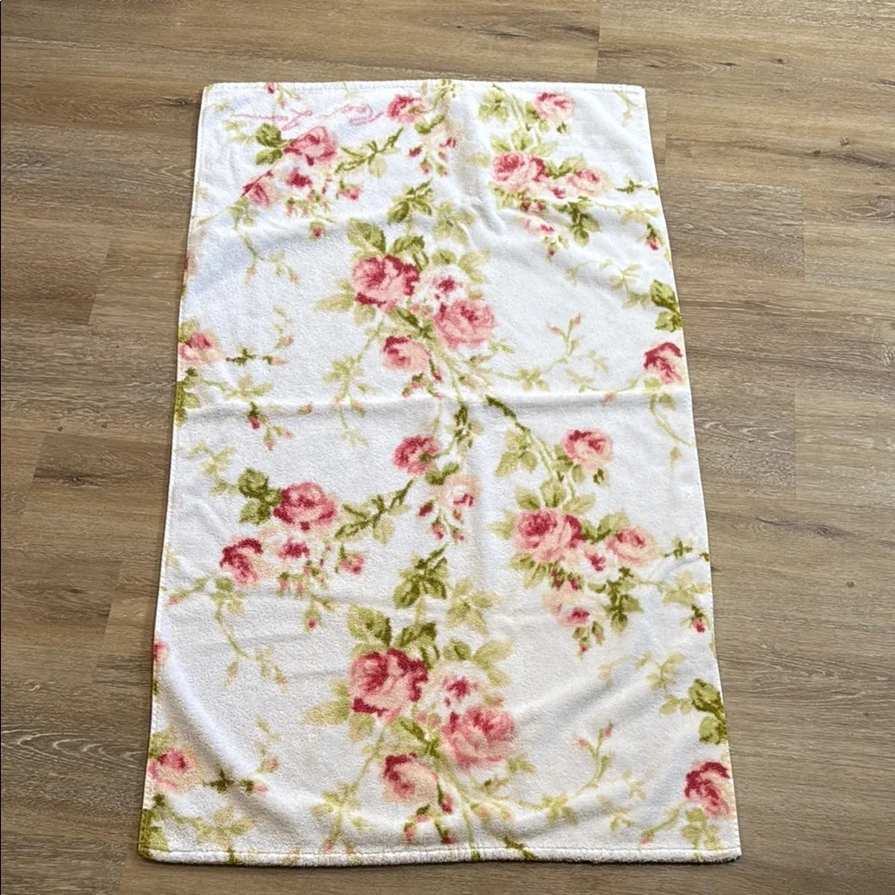 Vintage ralph lauren floral bath set 2 hand towels 3 bath towels